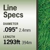 T Terre Commercial Grade .095 Trimmer Line Square 5 lb. Dual Strength Weed Eater 5744050095
